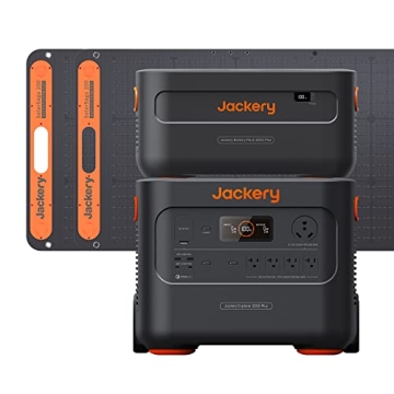 Jackery Solar Generator 4000 Kit, Explorer 2000 Plus and 1X PackPlus E2000 Plus Expandable Battery w...