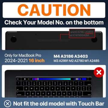 Soonjet for MacBook Pro 16 inch Case M4 2024-2021 M3 M2 M1 Pro/Max [100% Match Official Color] [Scie...
