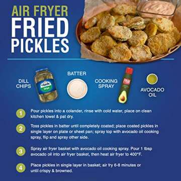 Vlasic Ovals Hamburger Dill Pickle Chips, Keto Friendly, 24 FL OZ