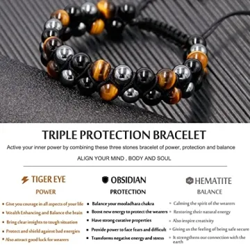 HASKARE Triple Protection Bracelet for Style and Healing