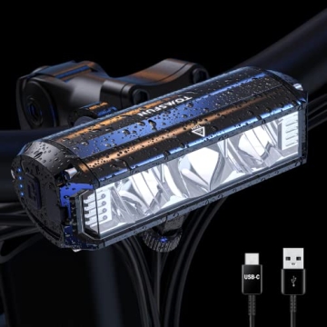 3 LED Bike Light - 1200 Lumen Super Bright Headlight for Night Riding