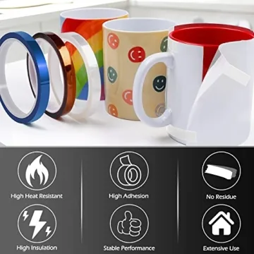 HTVRONT Heat Tape for Sublimation - Clear, 6 Rolls, Versatile