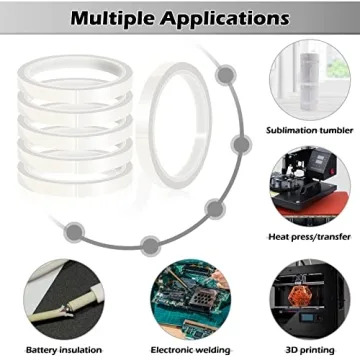 HTVRONT Heat Tape for Sublimation - Clear, 6 Rolls, Versatile