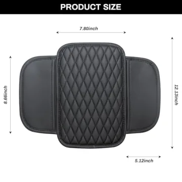 Ouzorp Car Center Console Cover with Storage Bags