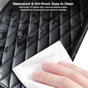 Ouzorp Car Center Console Cover with Storage Bags