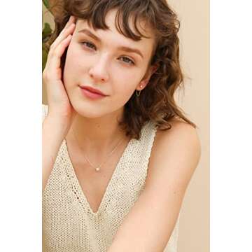 S.Leaf Cubic Zirconia Stud Earrings with Chain Sterling Silver Dangle Earrings for Women (cz-gold)