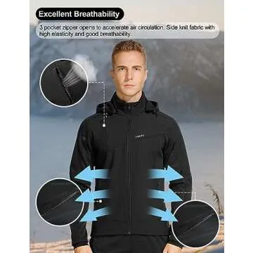 INBIKE Men's Winter Windproof Jacket with Hooded Design