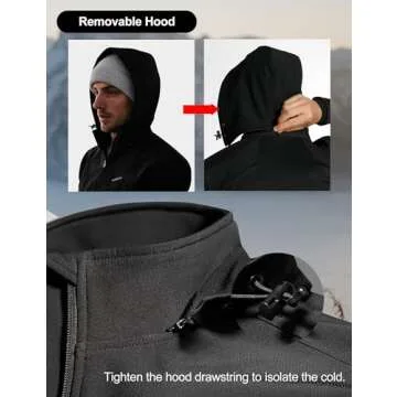 INBIKE Men's Winter Windproof Jacket with Hooded Design