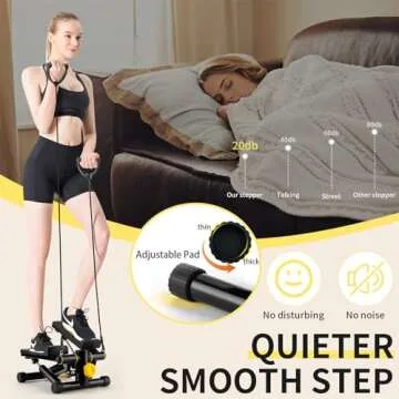 NOAOVO Mini Stair Stepper for Home Workouts