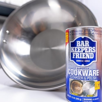 Bar Keepers Friend Stainless Steel Cleaner & Degreaser for Cookware
