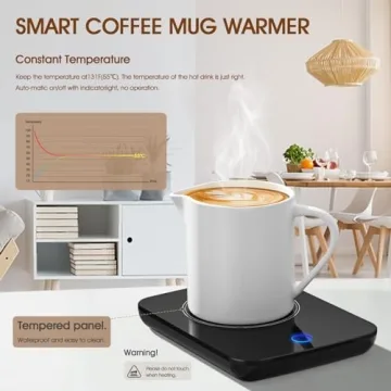 Misby Mug Warmer - Coffee Cup Warmer with Auto Shut Off