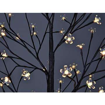 Lightshare 5ft Cherry Blossom Lighted Tree with Remote