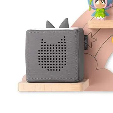 Tonies Magnetic Wall Shelf for Toniebox, Charging Station, and 20 Characters - Rainbow