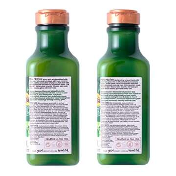 Maui Moisture Thicken & Restore + Bamboo Fibers Strengthening Shampoo and Conditioner for Softer, Th...