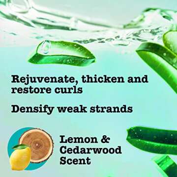 Maui Moisture Thicken & Restore + Bamboo Fibers Strengthening Shampoo and Conditioner for Softer, Thicker Transitioning Hair