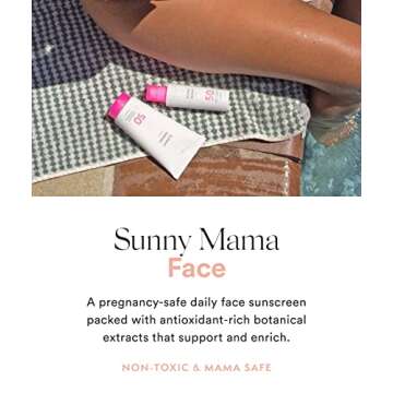 HATCH Collection | Sunny Mama Face Sunscreen | Mineral Sunscreen Broad Spectrum SPF 50, Pregnancy Safe, SPF For Face