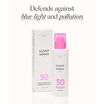 HATCH Collection | Sunny Mama Face Sunscreen | Mineral Sunscreen Broad Spectrum SPF 50, Pregnancy Safe, SPF For Face