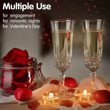 Silk Rose Petals with Candles Set for Romance