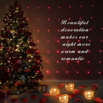 Silk Rose Petals with Candles Set for Romance