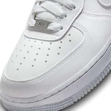 Nike Women's Basketball Shoe, White/White/Black, 8.5