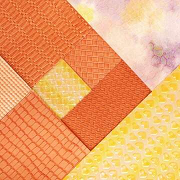 LOTOFUN Braided Faux Leather Sheets - 8Pcs DIY Craft Set