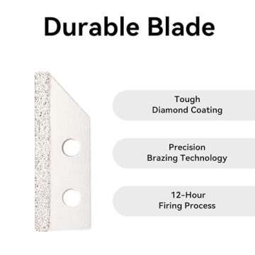 Necamocu 2 Pack Grout Removal Tool, Long-Lasting Saw Angled Tile Grout Remover with 6 Replacement Blades, Grout Scraping Rake for Cleaning Ceramic Tile Joints and Corners