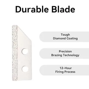 Necamocu 2 Pack Grout Removal Tool, Long-Lasting Saw Angled Tile Grout Remover with 6 Replacement Blades, Grout Scraping Rake for Cleaning Ceramic Tile Joints and Corners