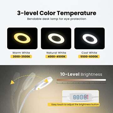 VIVOHOME Portable Manicure Nail Table on Wheels with Built-in Dust Collector, Updated USB-Plug LED Table Lamp, Carry Bag for Home Spa Beauty Salon Workstation, Black