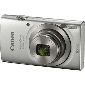 Canon PowerShot ELPH 180 20MP 8x Optical Zoom HD Video Digital Camera (1093C001B) - (Renewed)