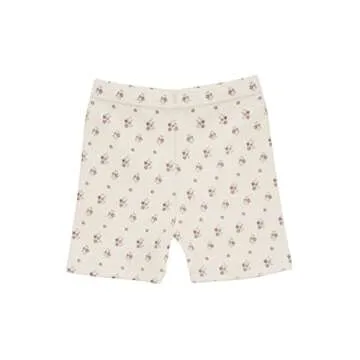 AVAUMA Baby Boys Girls Pajama Set 6M-7T Kids Toddler Snug fit Pattern Design Pjs Cotton Sleepwear Flower Pattern (Violet_Short Ivory M)