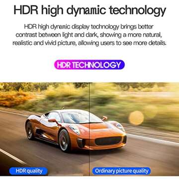 Mini Movie Projector, 24-60 Inches Screen 1080P Portable Projector Compatible with HDMI| AV| USB| Laptop, Built-in Speaker, LED Light Source, Electronics Tech Gadgets, Mini TV, Cool Stuff (Black)