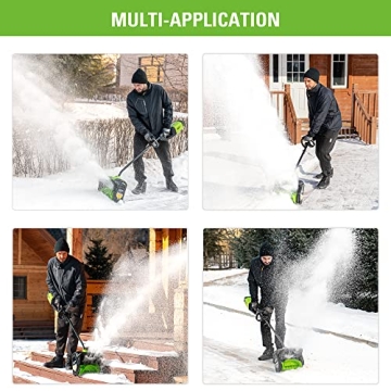Greenworks 80V 12" Cordless Snow Shovel - Power & Ease