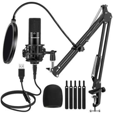 InnoGear Gaming USB Microphone: Noise Cancellation & RGB Lighting for Ultimate Streaming