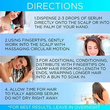 Luv Me Care Hair Growth Serum - All-Natural Oil for Stronger, Thicker, Longer Hair for Women and Men Targeting Hair Loss 1.7 Oz (50 ML)