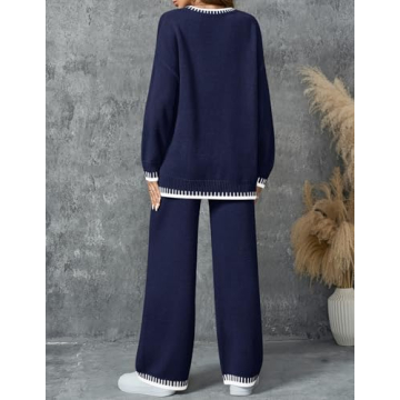 ZESICA Women's Casual Sweater Set - Cozy & Stylish Lounge Outfits