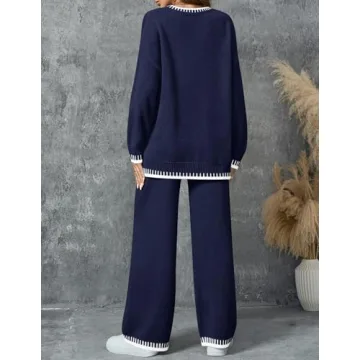 ZESICA Women's Casual Sweater Set - Cozy & Stylish Lounge Outfits