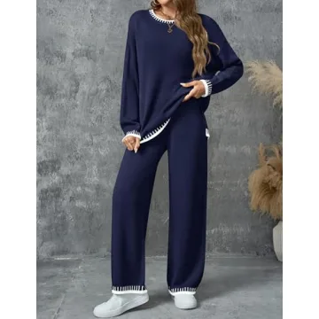 ZESICA Women's Casual Sweater Set - Cozy & Stylish Lounge Outfits