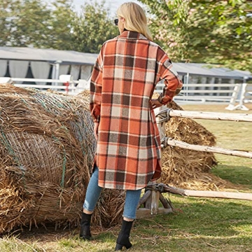 Stylish Women's Plaid Shirt Jacket | Ainangua