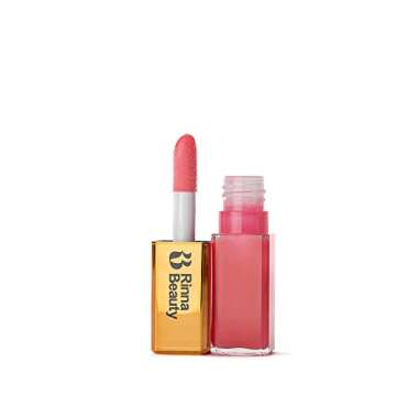 Rinna Beauty Larger Than Life Lip Plumping Oil - Bright Bombshell - Moisturizes & Hydrates Lips - Na...