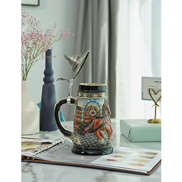 HAUCOZE German Beer Stein Mug - Perfect for Oktoberfest