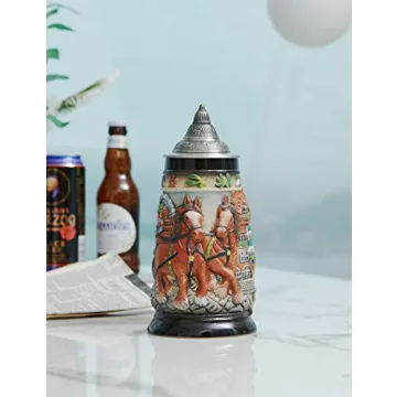 HAUCOZE German Beer Stein Mug - Perfect for Oktoberfest