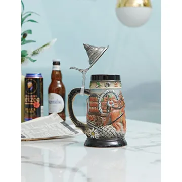 HAUCOZE German Beer Stein Mug - Perfect for Oktoberfest