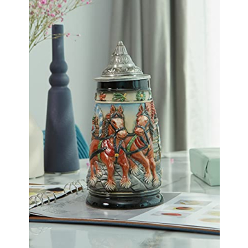 HAUCOZE German Beer Stein Mug - Perfect for Oktoberfest