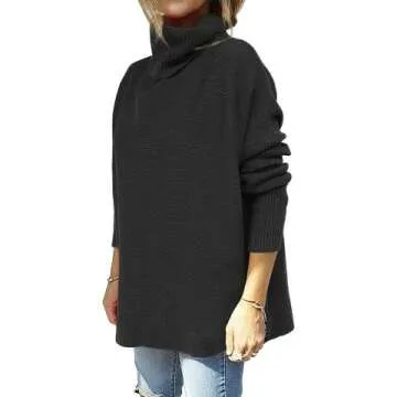 Stylish Women's Turtleneck Oversized Sweater for Fall 2022
