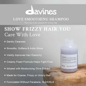 Davines LOVE Smoothing Shampoo, 8.45 fl. oz.