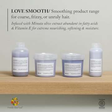 Davines LOVE Smoothing Shampoo, 8.45 fl. oz.
