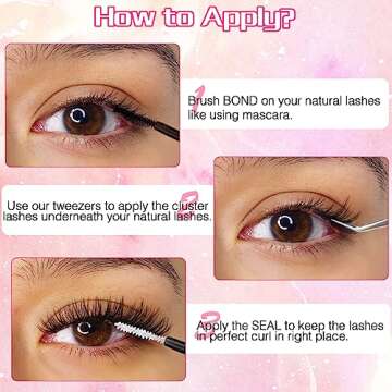 DIY Lash Extension Kit 240 pcs for Beautiful Lashes