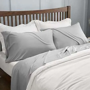 CozyLux Soft Bamboo-Rayon Pillowcases Set for Comfort