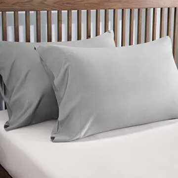 CozyLux Soft Bamboo-Rayon Pillowcases Set for Comfort