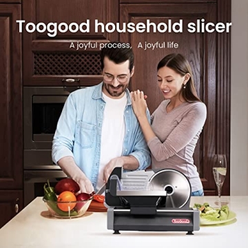 TooGood Meat Slicer 180W Electric Food Slicer with Adjustable Thickness